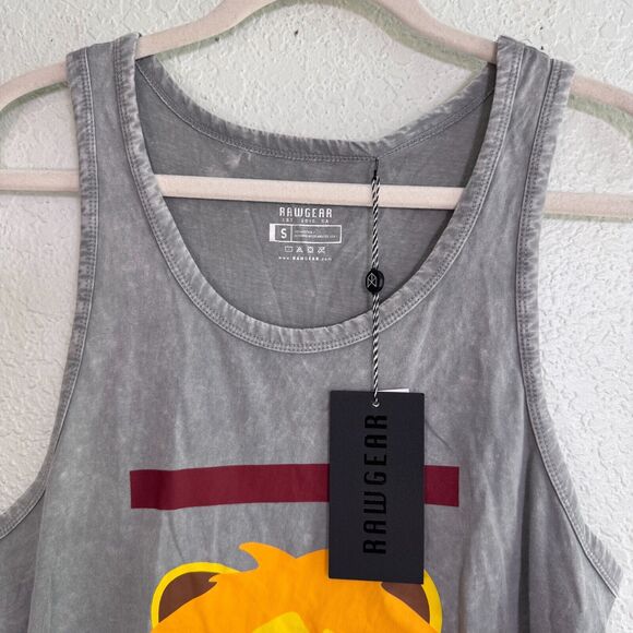 RawGear Tank Top Mens Small Lion Muscle Tee Shirt Gym Casual Bradley Martyn NEW - Picture 5 of 9